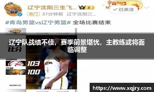 辽宁队战绩不佳，赛季前景堪忧，主教练或将面临调整